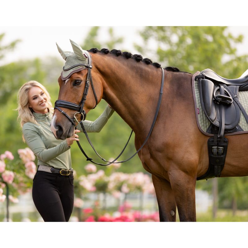 LeMieux Suede Dressage Square - Fern-4