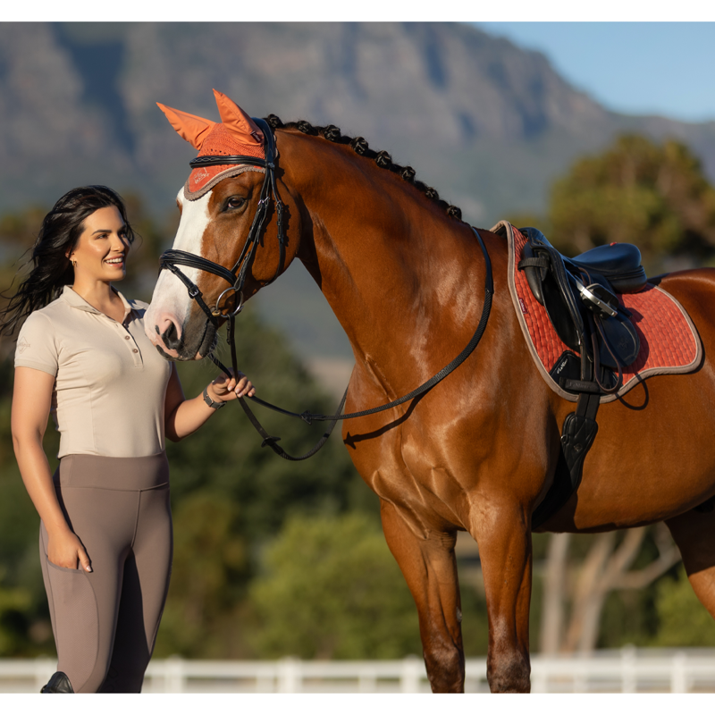 LeMieux Suede GP Square - Apricot-2
