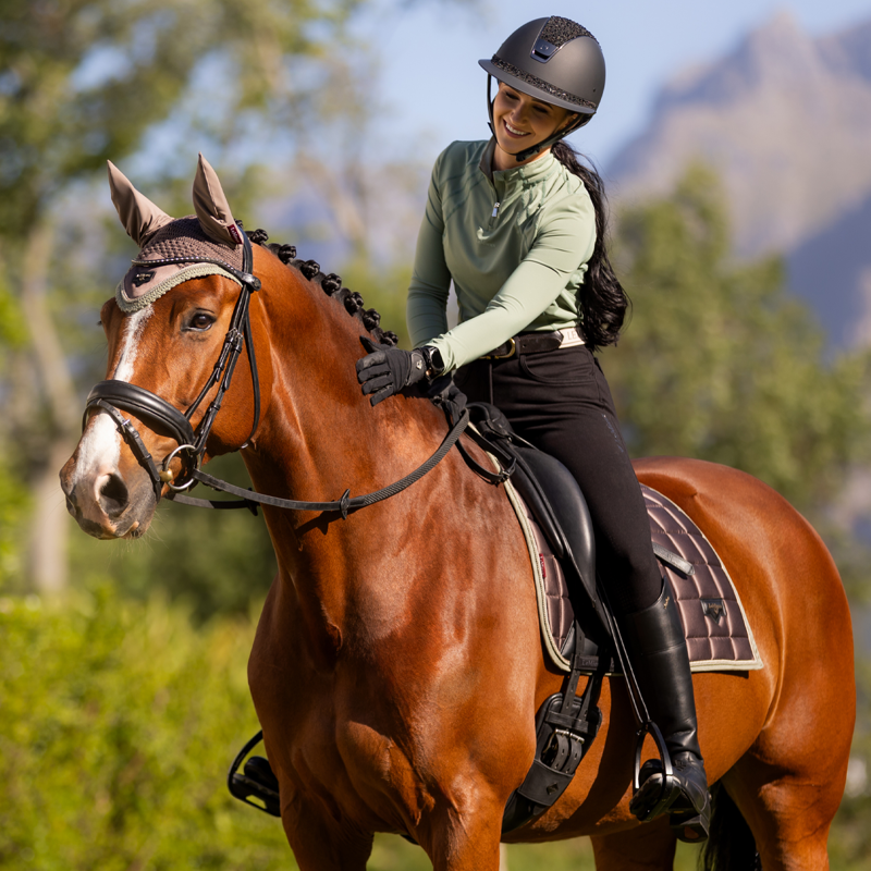 LeMieux Loire Fly Hood - Walnut-2