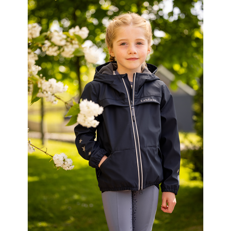 LeMieux Mini Milo Waterproof Jacket - Navy-3