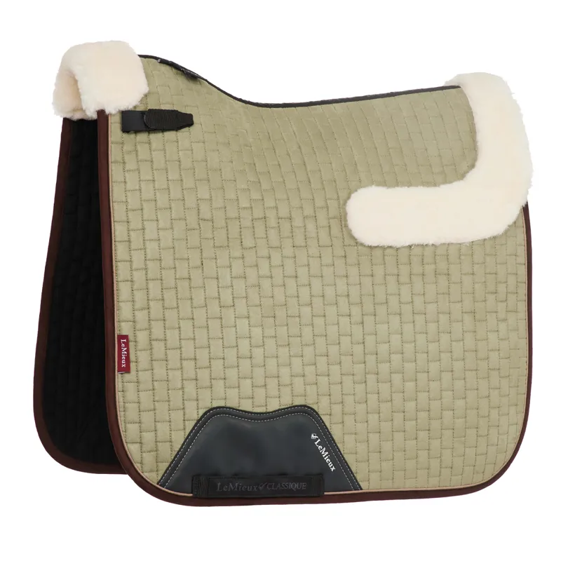 LeMieux Merino Suede Classic Dressage Square - Fern