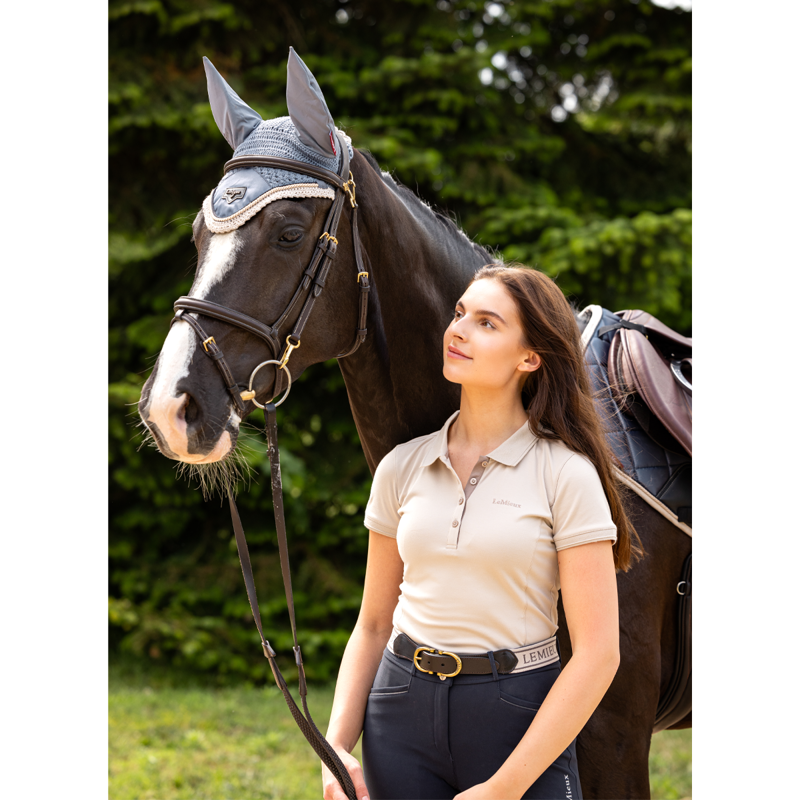 LeMieux Classique Polo Shirt - Stone-6