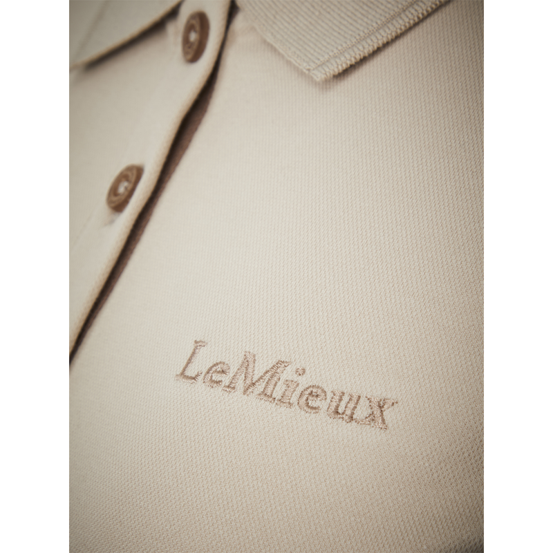LeMieux Classique Polo Shirt - Stone-4