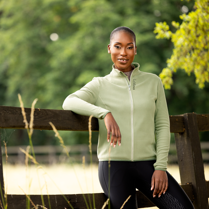 LeMieux Faye Zip Through Fleece - Fern-6