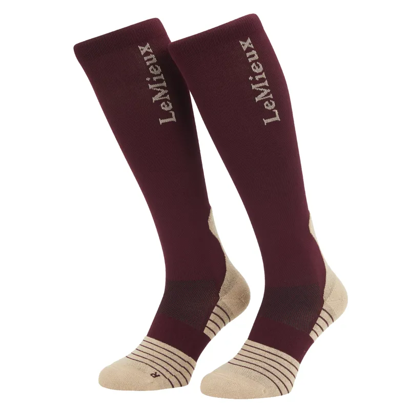 LeMieux Performance Socks - Burgundy