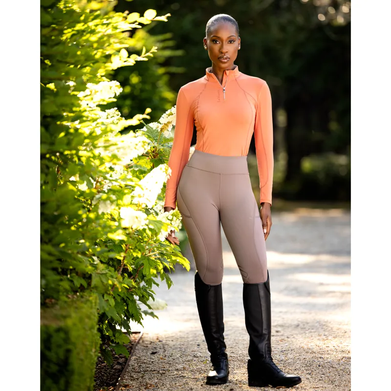 LeMieux Lydia Mesh Legging - Walnut-3