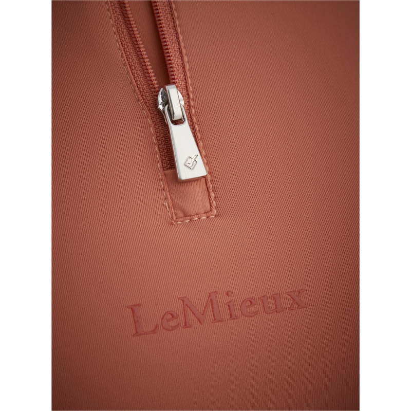 LeMieux Mia Mesh Short Sleeve Base Layer - Apricot-4