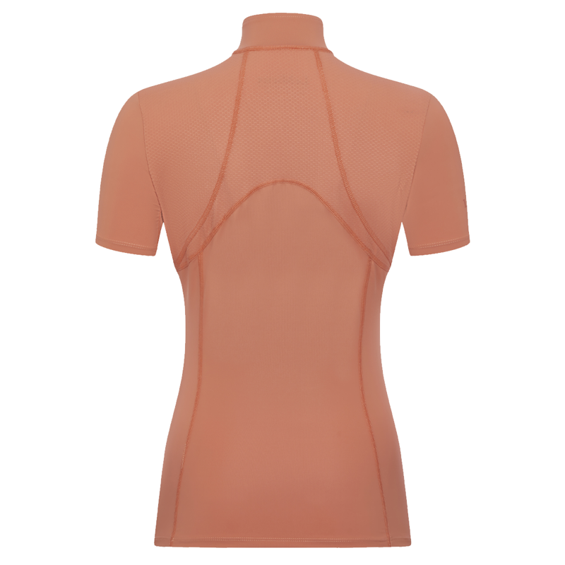 LeMieux Mia Mesh Short Sleeve Base Layer - Apricot-3