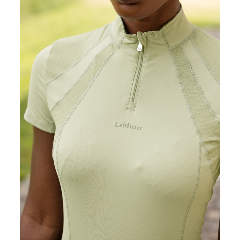 LeMieux Mia Mesh Short Sleeve Base Layer - Fern-5