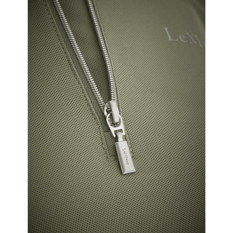 LeMieux Long Sleeve Sport Polo Shirt - Fern-4