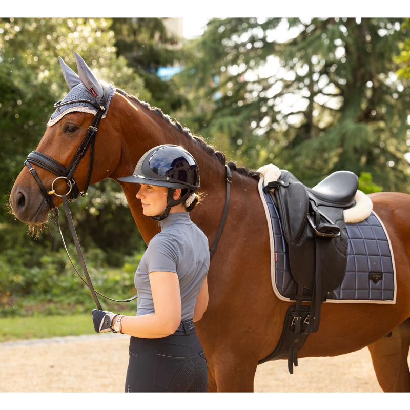 LeMieux Mia Mesh Short Sleeve Base Layer - Jay Blue-7