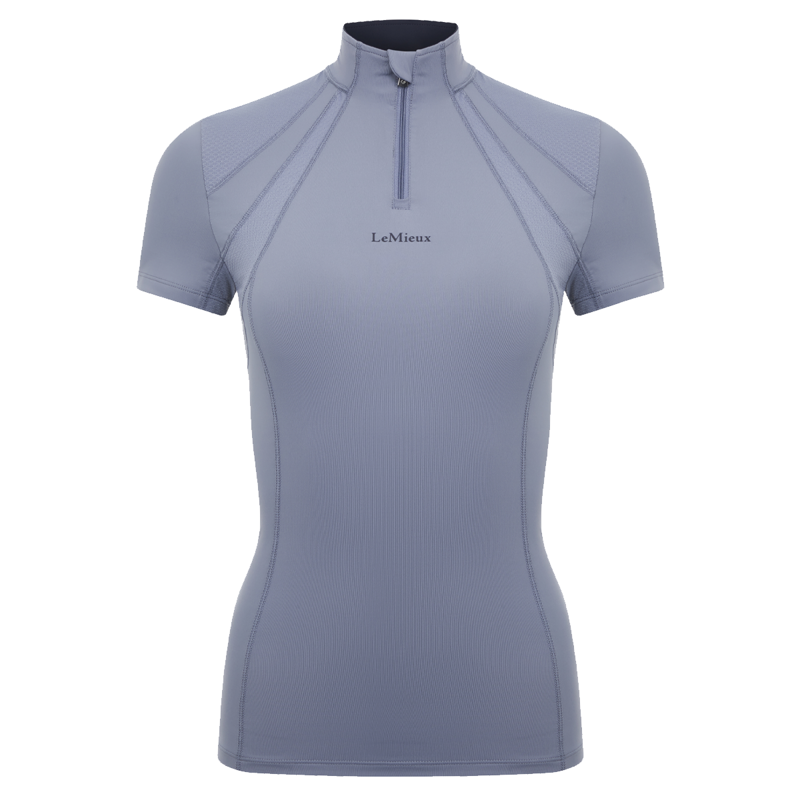 LeMieux Mia Mesh Short Sleeve Base Layer - Jay Blue-1
