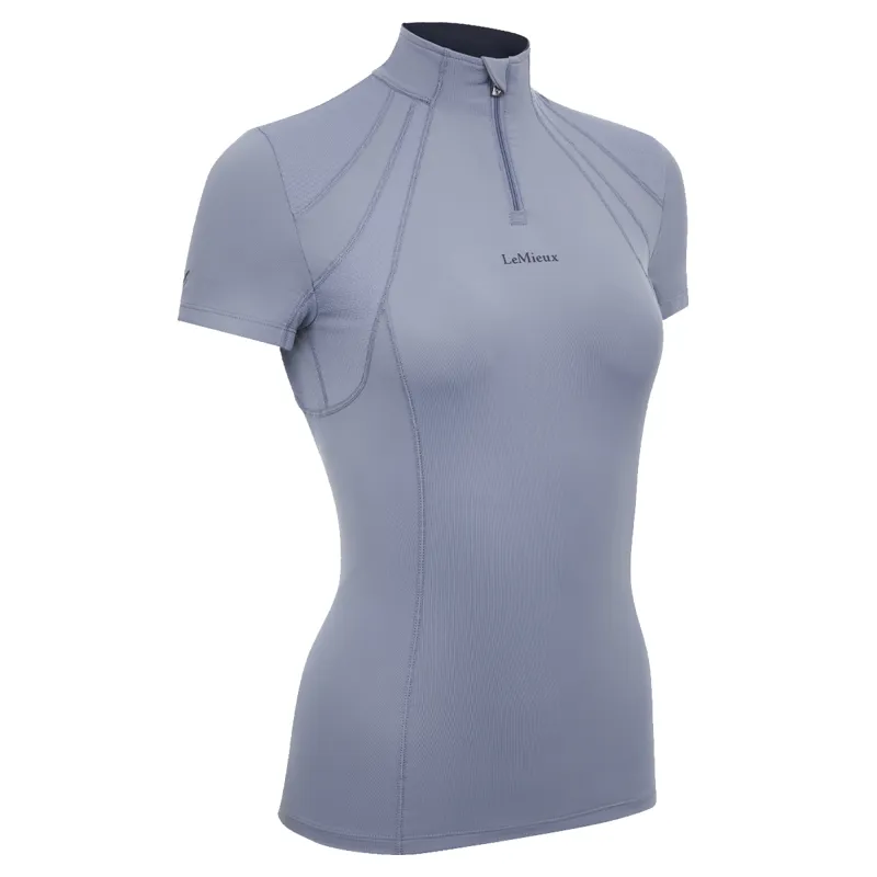 LeMieux Mia Mesh Short Sleeve Base Layer - Jay Blue