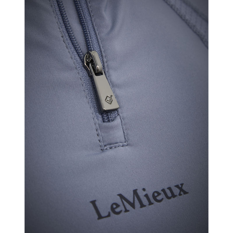 LeMieux Mia Mesh Short Sleeve Base Layer - Jay Blue-4