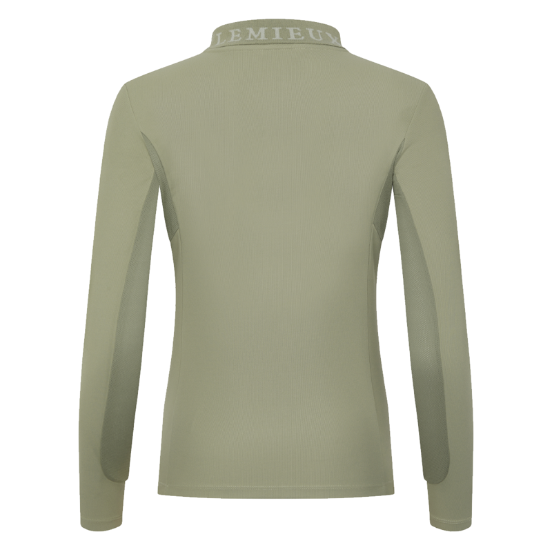 LeMieux Long Sleeve Sport Polo Shirt - Fern-3