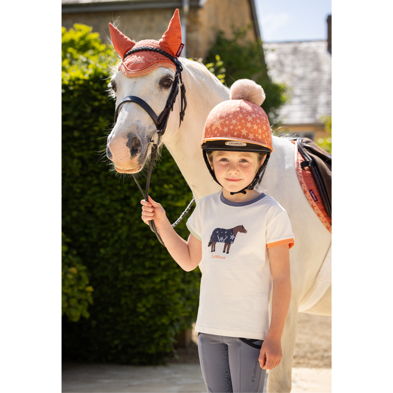 LeMieux Mini Pom Hat Silk - Apricot-5