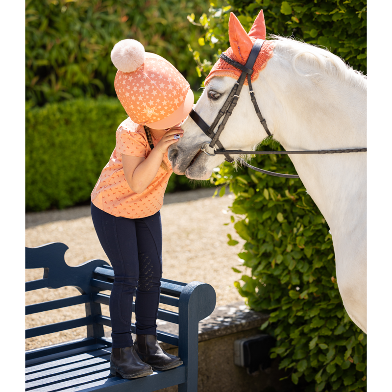 LeMieux Mini Pom Hat Silk - Apricot-6