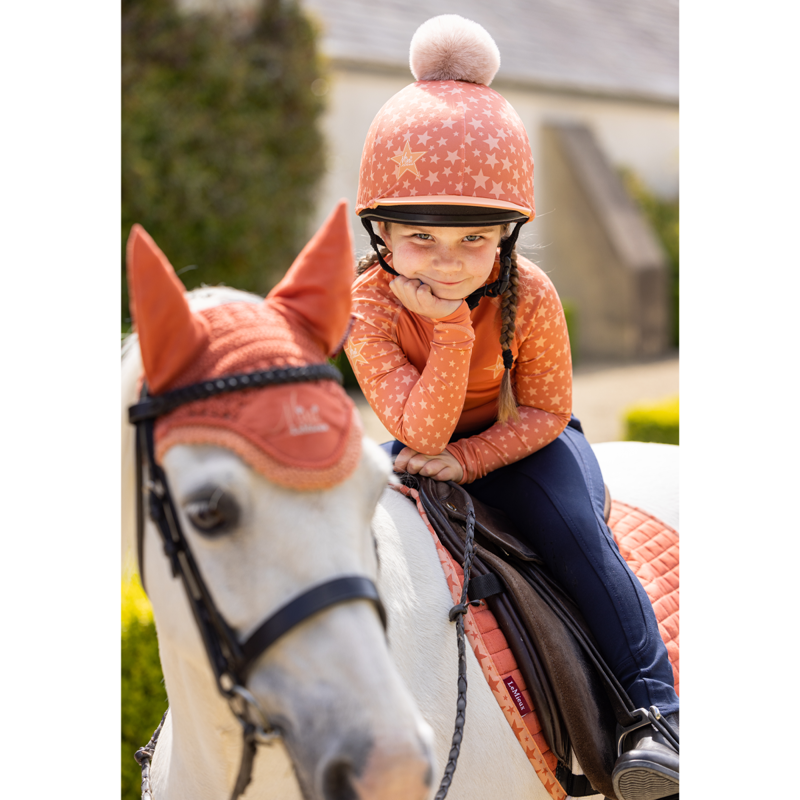 LeMieux Mini Pom Hat Silk - Apricot-3