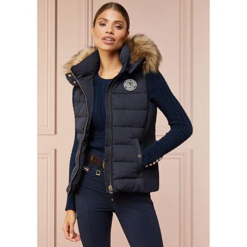 Holland Cooper Logan Padded Gilet - Ink Navy-1