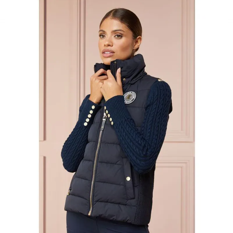 Holland Cooper Logan Padded Gilet - Ink Navy-2
