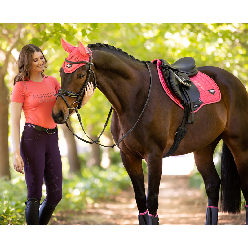 LeMieux Loire Classic Close Contact Square - Papaya-3