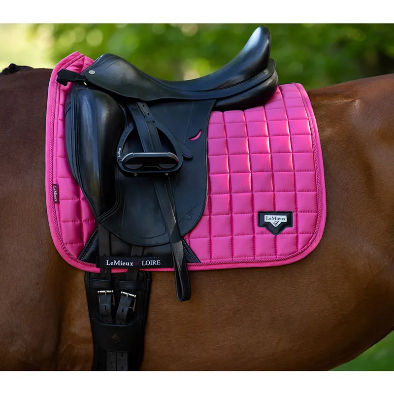 LeMieux Loire Classic Satin Dressage Square - Watermelon -1