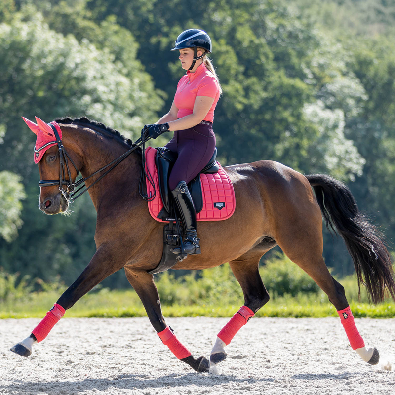 LeMieux Loire Memory Dressage Square - Papaya-1