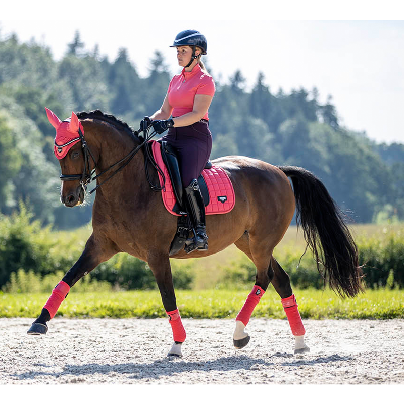 LeMieux Loire Memory Dressage Square - Papaya-2
