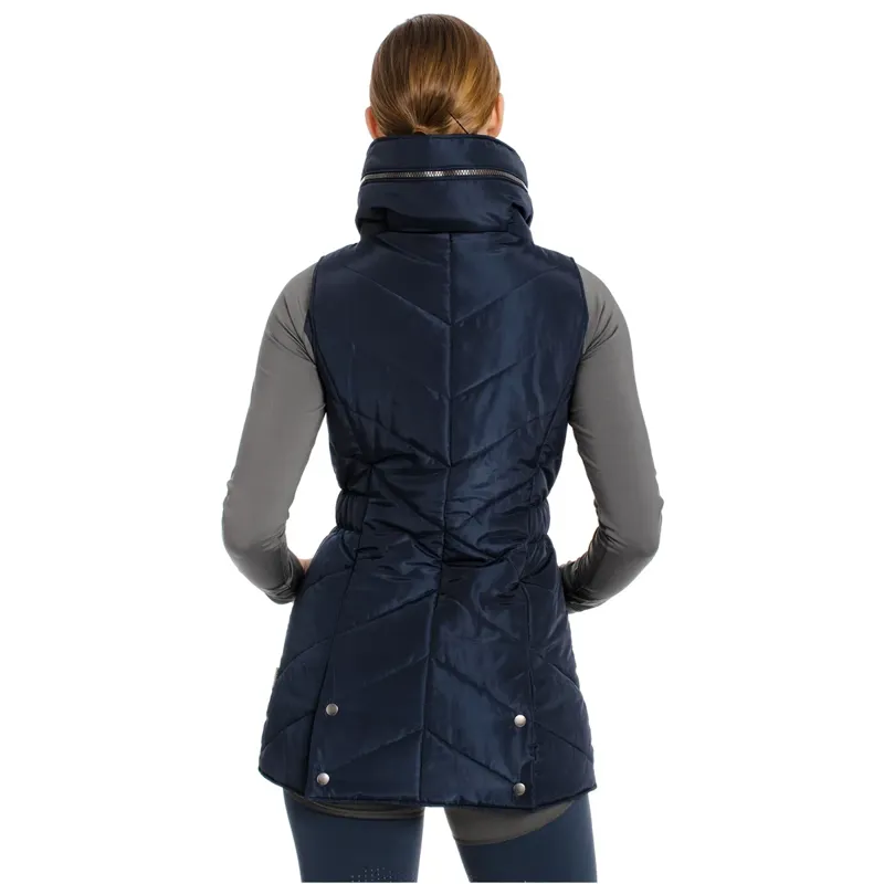 Horseware Women's Long Line Gilet - Navy-1