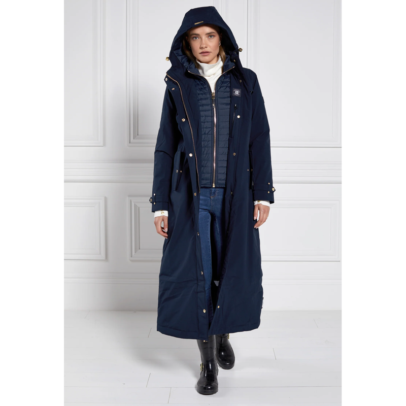 Holland Cooper Longline Training Coat - Ink Navy-2