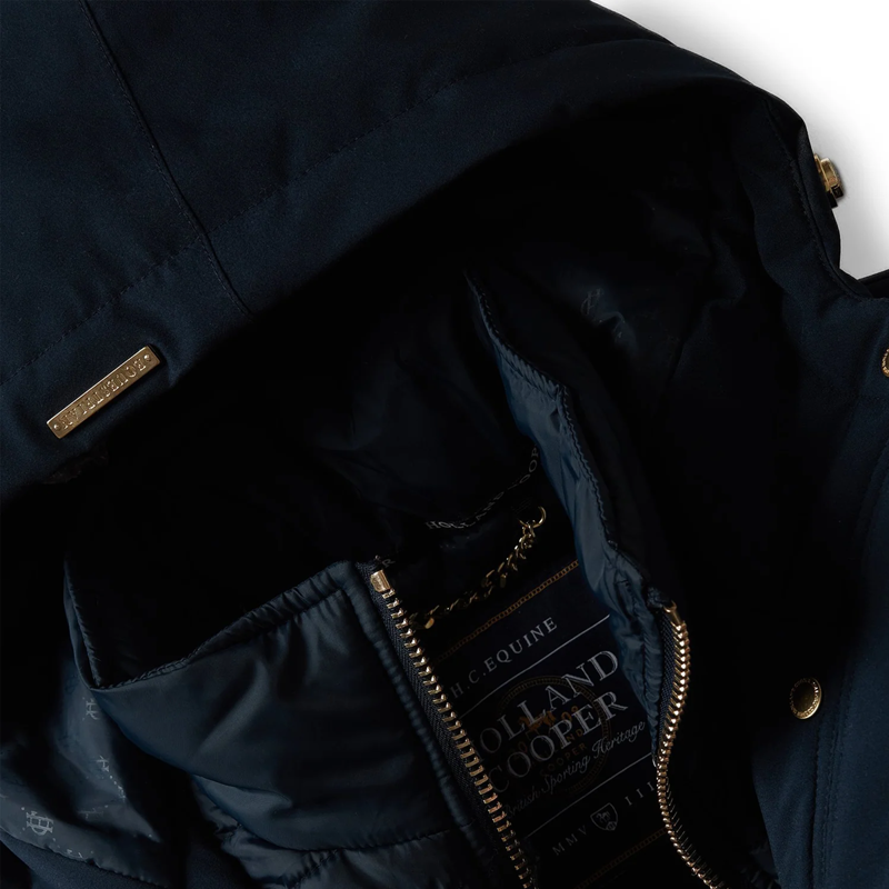 Holland Cooper Longline Training Coat - Ink Navy-8