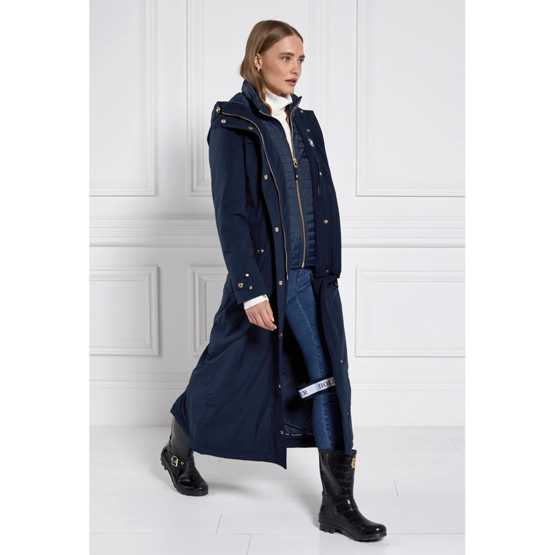 Holland Cooper Longline Training Coat - Ink Navy-3