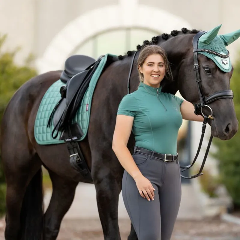 LeMieux Loire Memory Satin Dressage Square - Sage-1