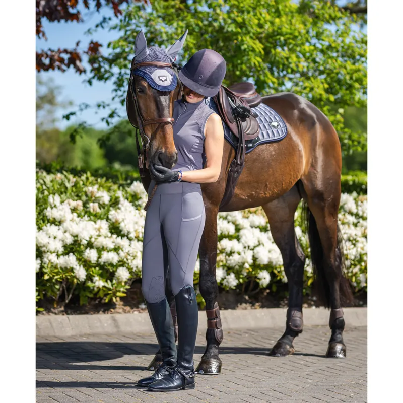 LeMieux Lucie Mesh Leggings - Twilight Grey-3