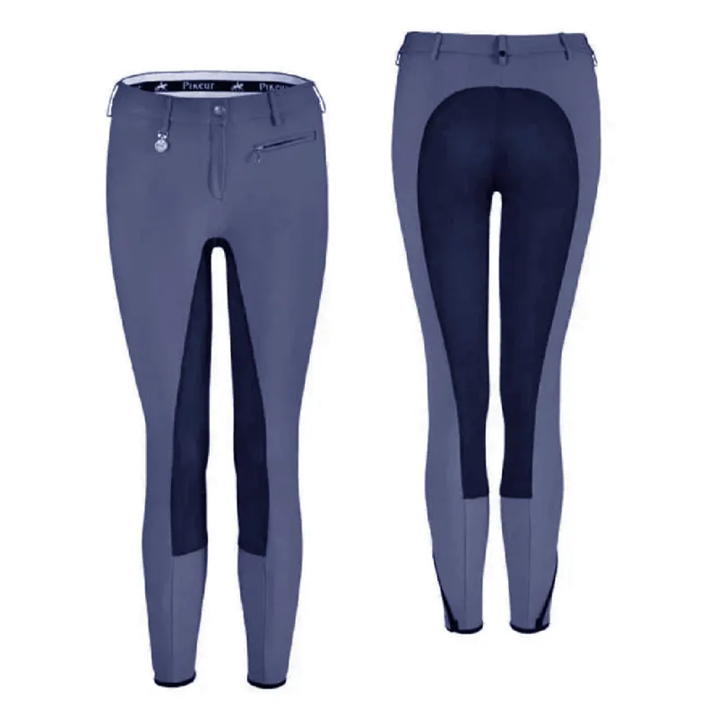 Pikeur Lugana Ladies Contrast Breeches - Blue/Navy