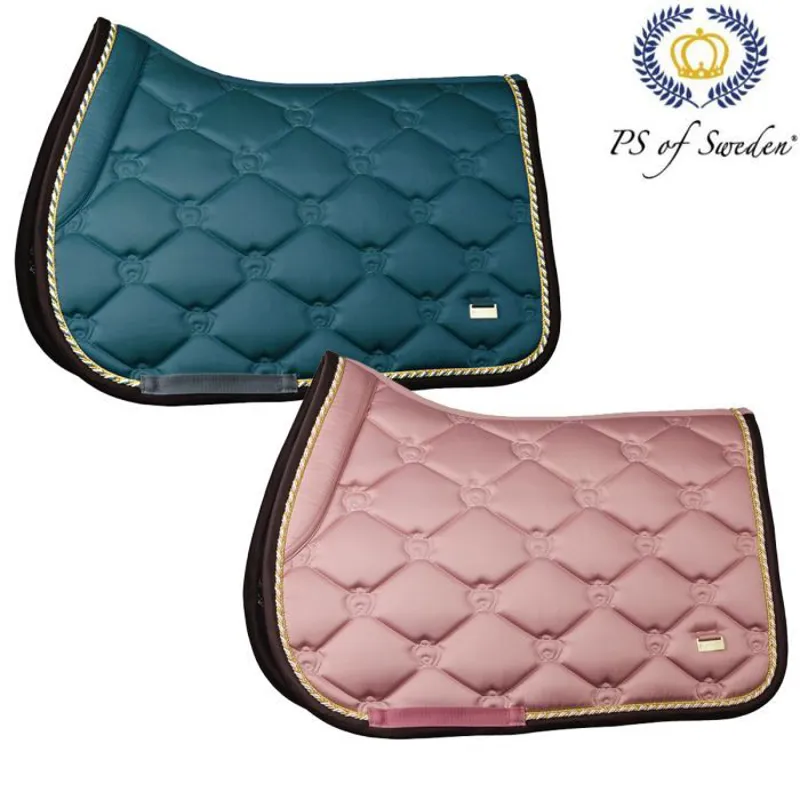 PS Of Sweden Monogram Jump Saddle Pad - Lush & Jade-1