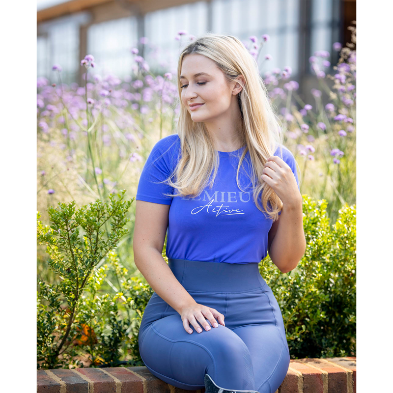 My LeMieux Luxe T-Shirt - Bluebell-4