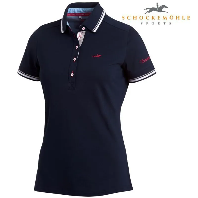 Schockemohle Maegan Polo Shirt - Midnight Blue