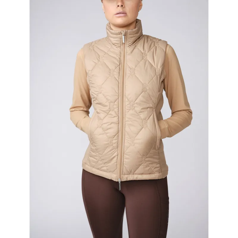 PS Of Sweden Magnolia Zip Vest - Camel 
