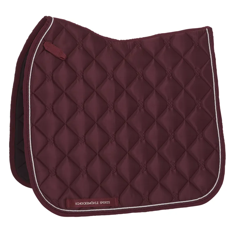 Schockemohle Mara Style Dressage Saddle Pad - Wine