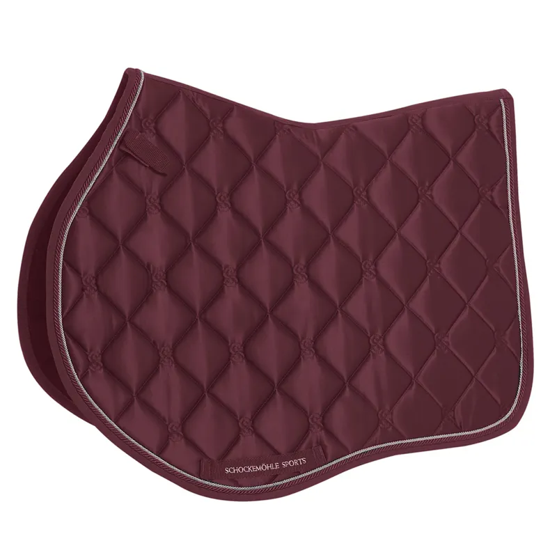 Schockemohle Mara Style Jump Saddle Pad - Wine 
