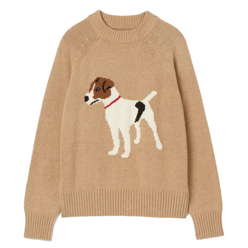 Joules Margot Ladies Intarsia Jumper - Oat