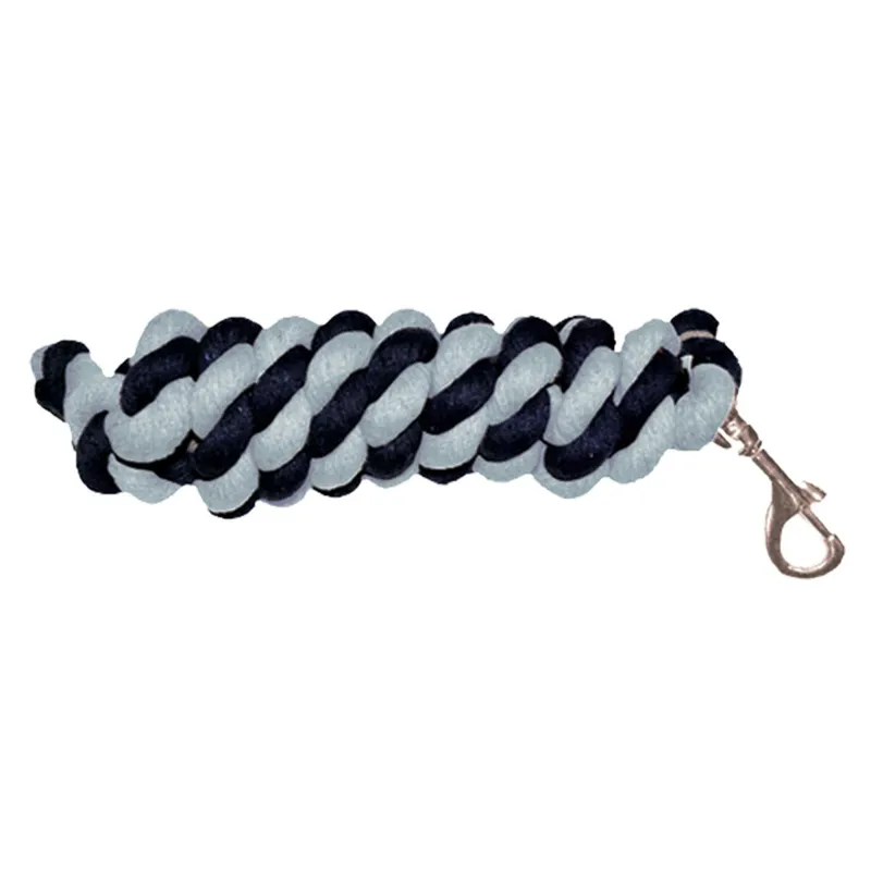 Mark Todd Cotton Leadrope - Navy/Grey