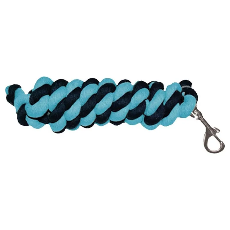 Mark Todd Cotton Leadrope - Navy/Aqua