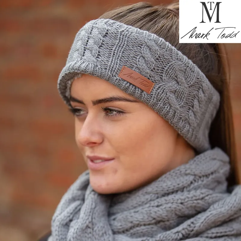 Mark Todd Knitted Headband - Anthracite Grey
