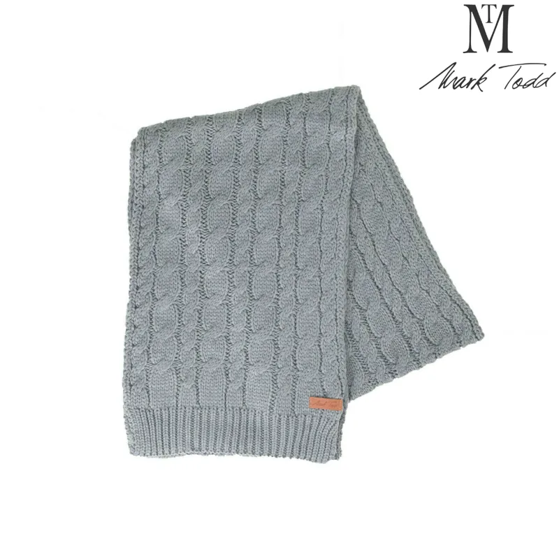 Mark Todd Knitted Scarf - Anthracite Grey