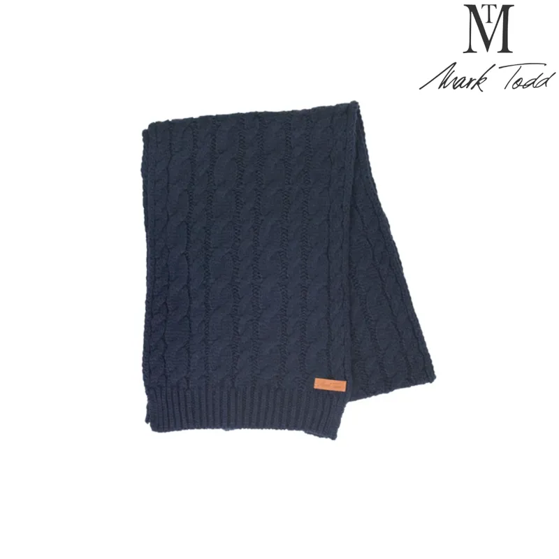 Mark Todd Knitted Scarf - Navy