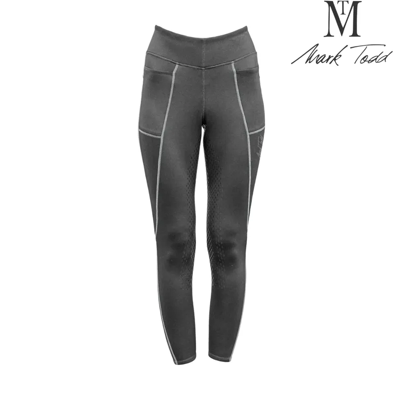 Mark Todd Winter Riding Leggings - Grey/Silver