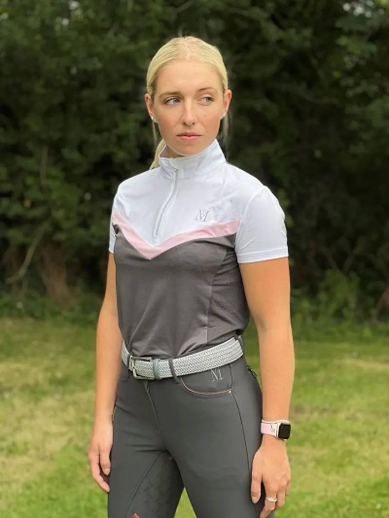 MT Vanquish Ladies Show Shirt - Anthracite/Pink