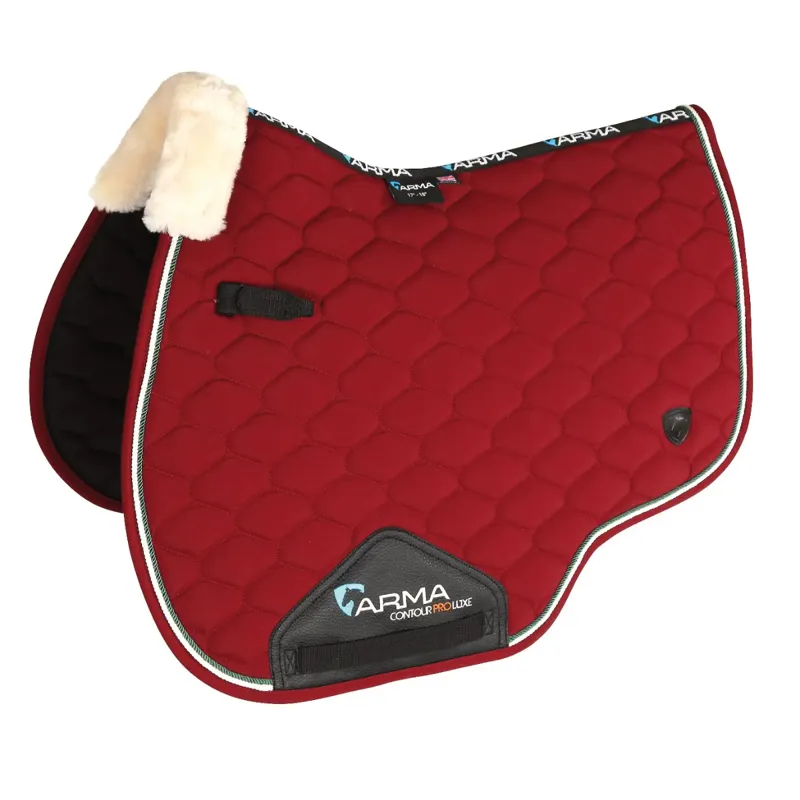 ARMA Braided Trim Saddlecloth - Maroon